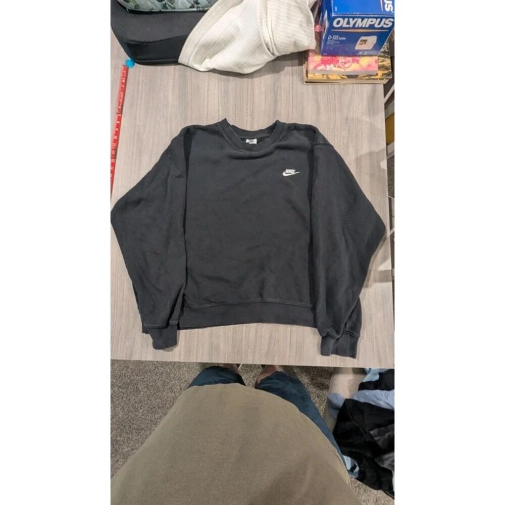 Classic Nike Sportswear Club Fleece Crewneck Sweatshirt - Black size XXL